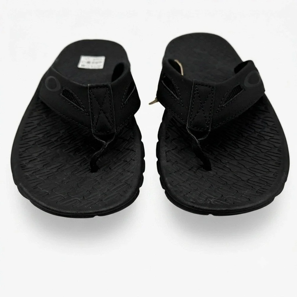 Oakley Operative Sandal 2.0 Mens Size 13 Blackout Sport Flip Flop Black **NEW**